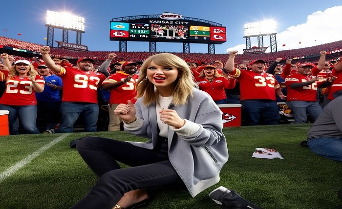 taylor swift at chiefs game